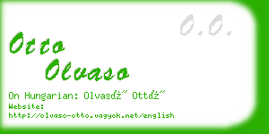 otto olvaso business card